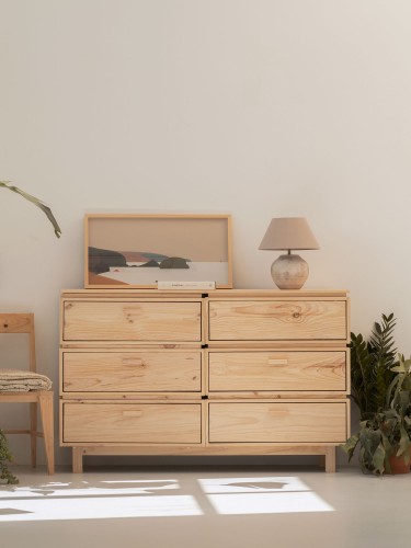Cómoda dupla com 6 gavetas 157x100 AIKA | LUFE
