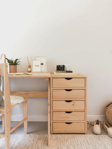 Cajonera de madera con 5 cajones | LUFE