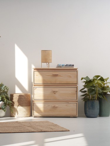 Cajonera de madera con 3 cajones 78x87 LIBE | LUFE