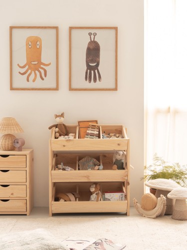 Mobile contenitori Montessori in legno