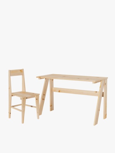 Set de bureau d'étudiants de 120 cm et chaise | LUFE