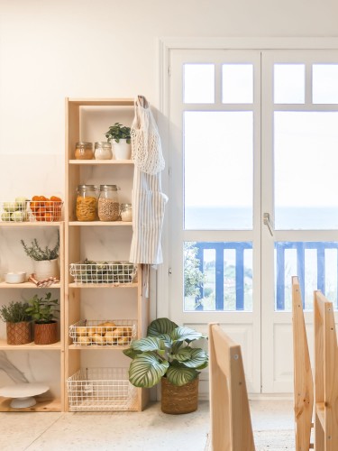 Estantería cubo 6 baldas de madera | LUFE