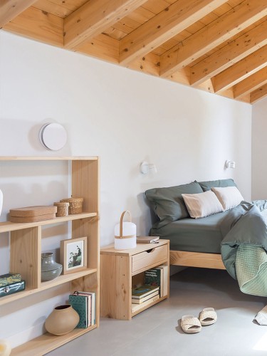 Estante assimétrica 4 prateleiras de madeira | LUFE