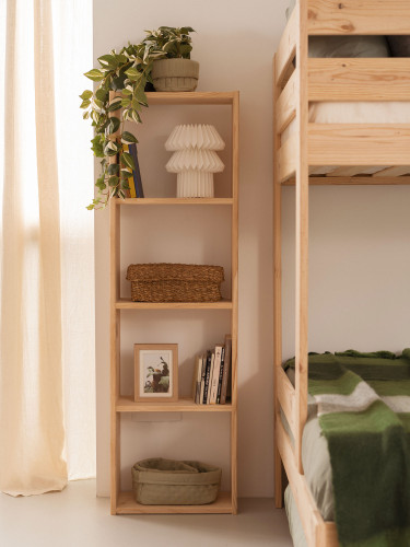 Étagère cube à 5 tablettes en bois | LUFE