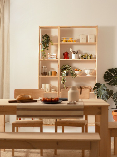 Étagère cube à 7 tablettes en bois | LUFE