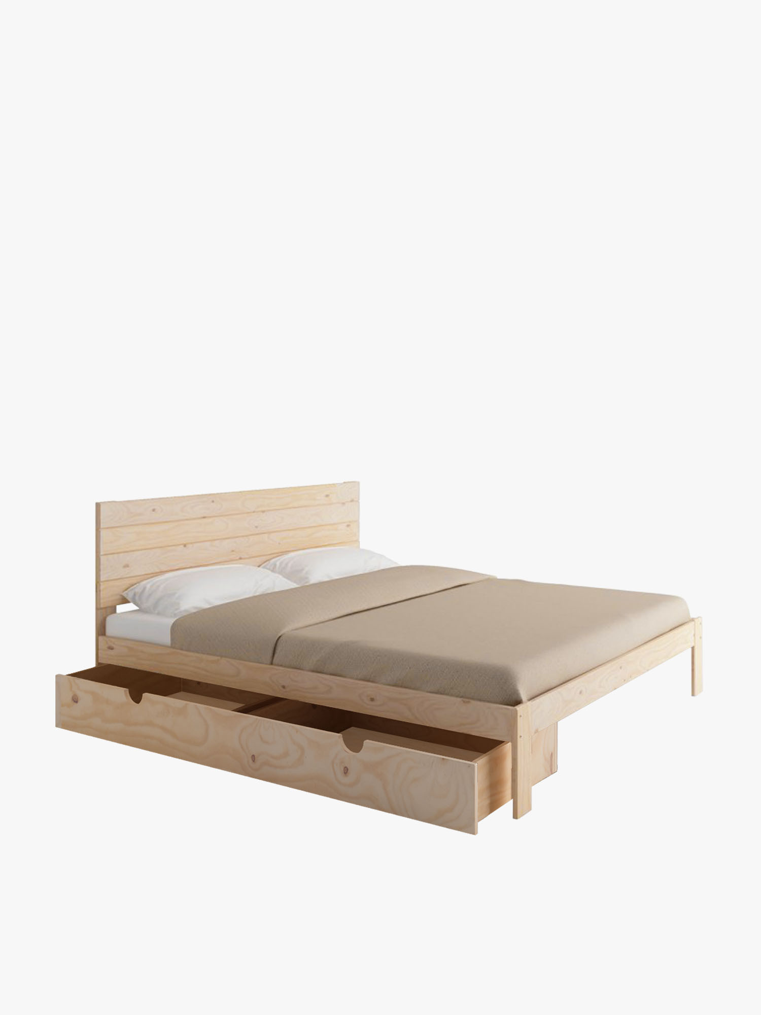 Letto king size TESTA da 180 cm con contenitore LUFE