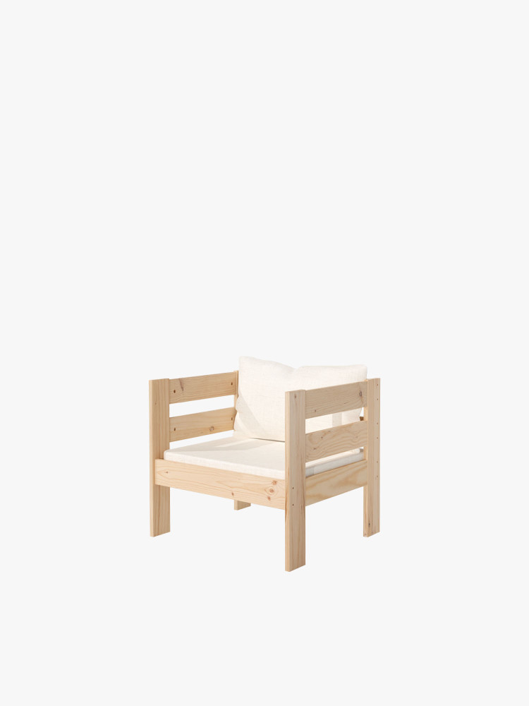 OREKA sillón modular con 2 brazos para exterior
