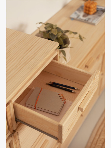 Commode double en bois avec 8 tiroirs 117x105 LIBE | LUFE