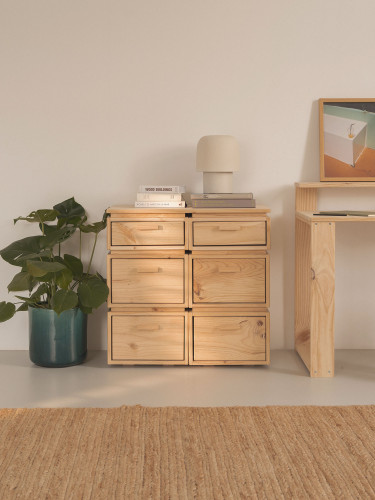 Meuble classeur avec 6 tiroirs LIBE | LUFE