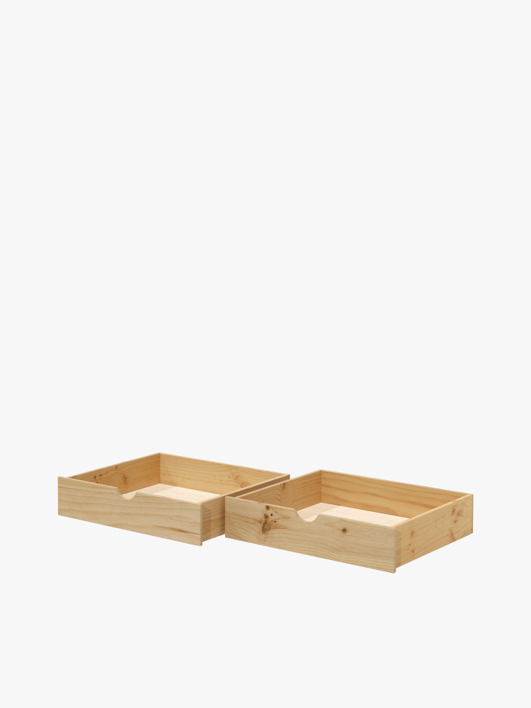 Tiroirs de rangement profondeur 90 cm en bois | LUFE 2
