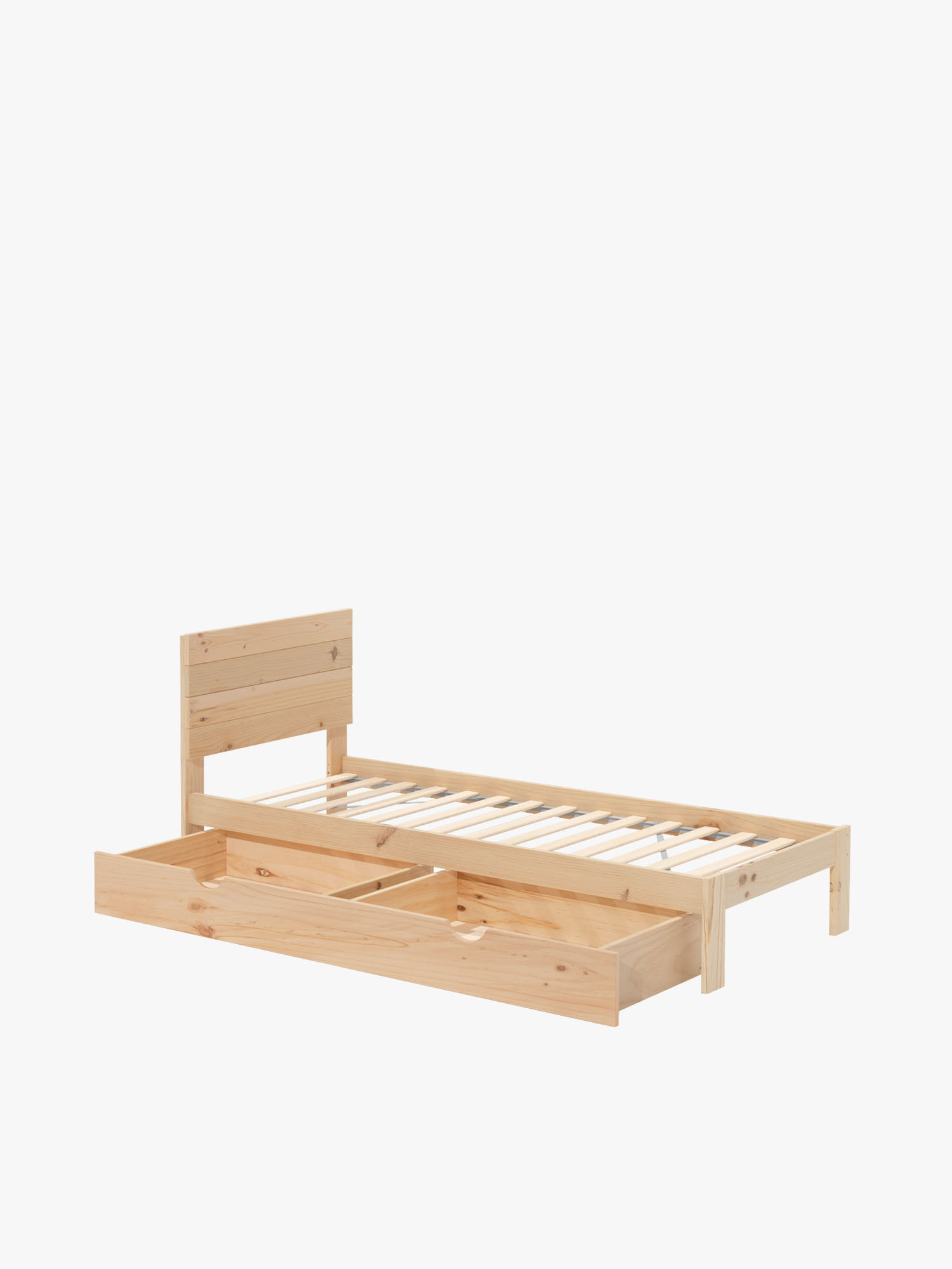 Lit simple TESTA de 80 cm avec tiroir | LUFE