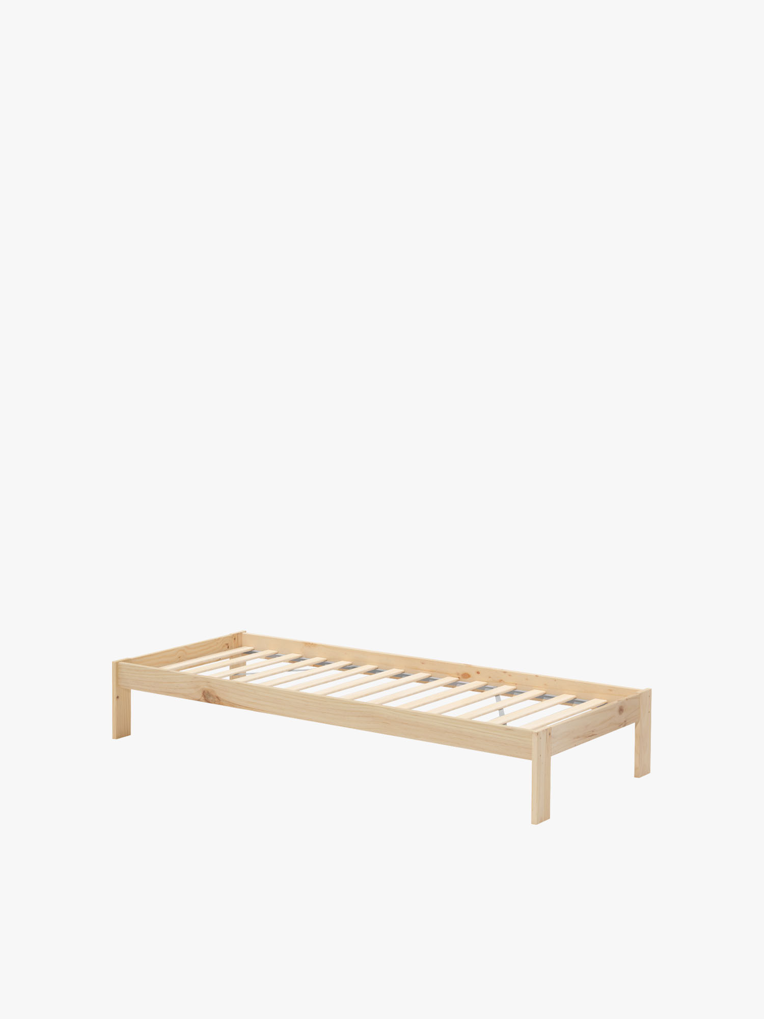 Lit simple BASO de 80 cm en bois | LUFE