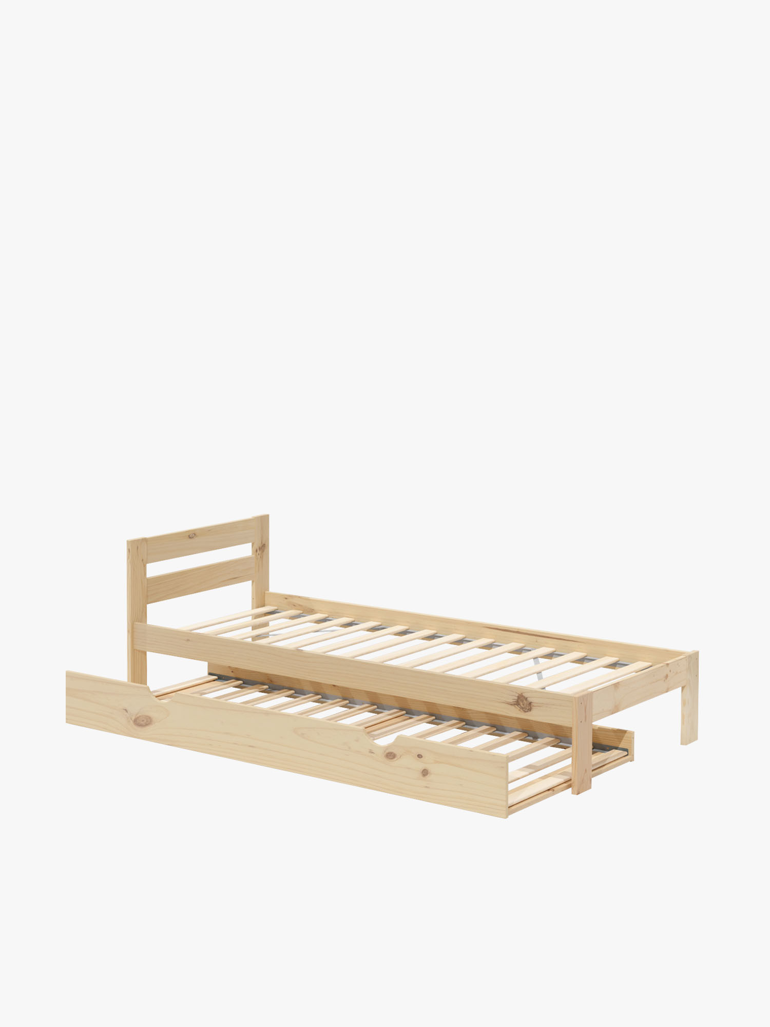 Lit gigogne LORE de 90 cm en bois | LUFE