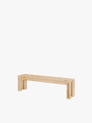 Panca in legno massello da 160 cm | LUFE