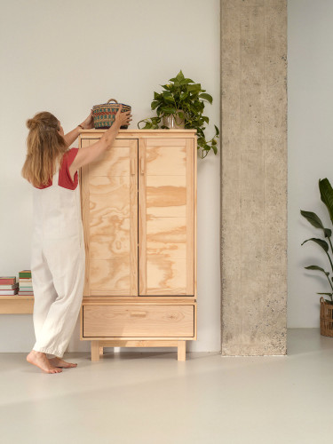 AIKA armoire basse avec tiroir 78x156