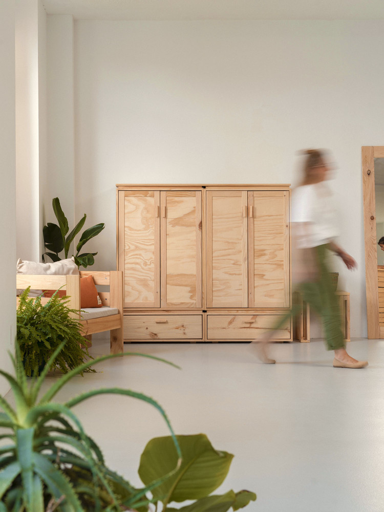 LIBE armoire basse avec 2 tiroirs 157x143 2