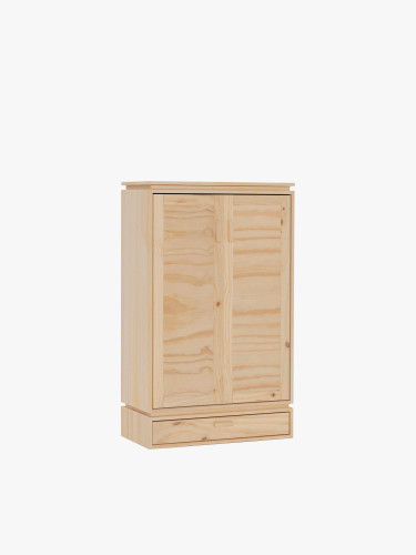 Armoire bas en bois naturel avec tiroir | LUFE