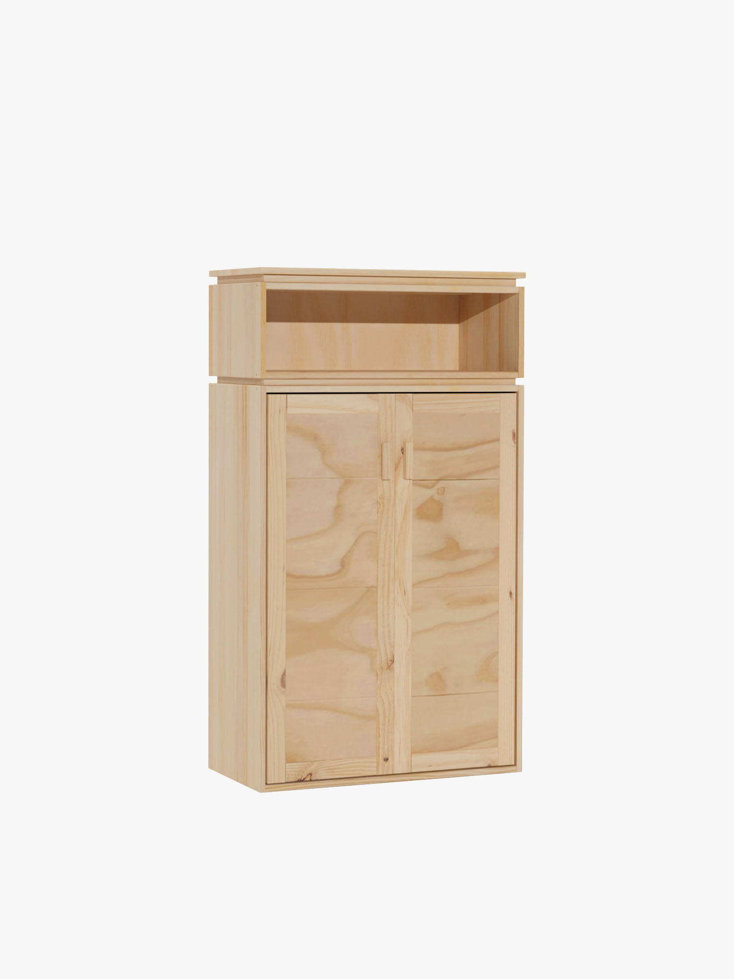 Armoire d'entrée en bois naturel avec creux | LUFE
