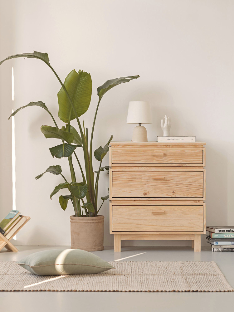 Cajonera de madera con 3 cajones 78x90 AIKA | LUFE 2