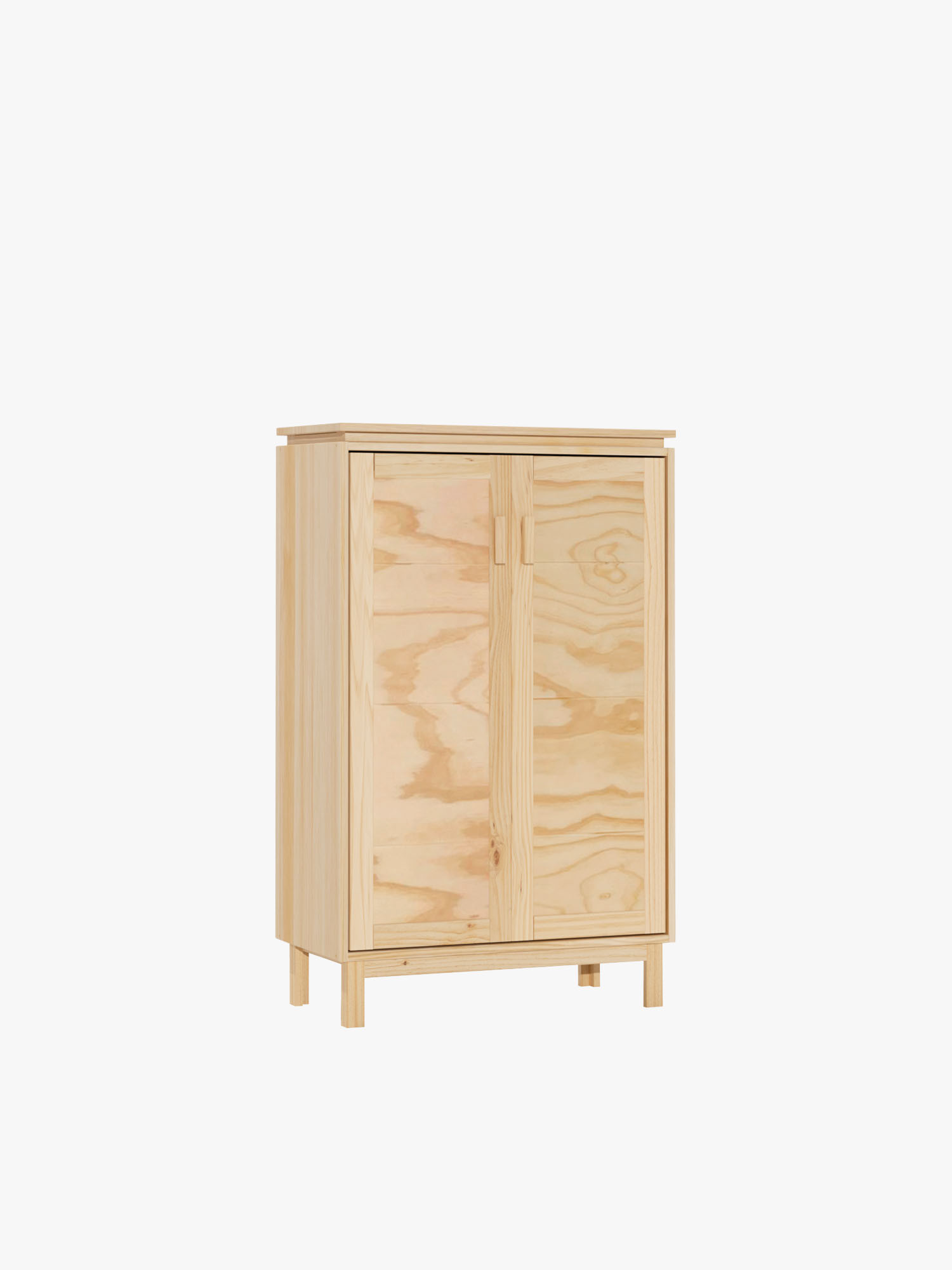 Armadio credenza in legno con ripiani e gambe | LUFE