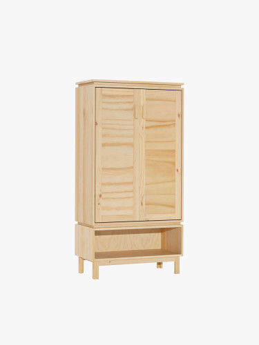 Armoire à chaussures en bois naturel avec creux | LUFE