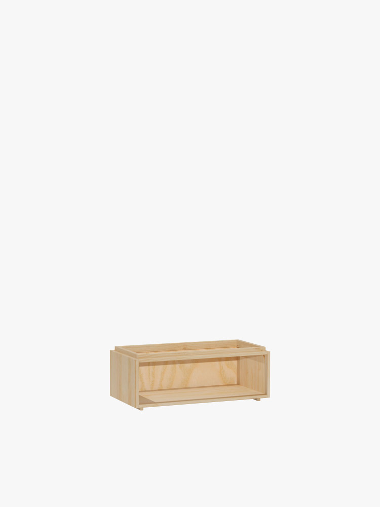 Module creux en bois naturel 78x30 | LUFE