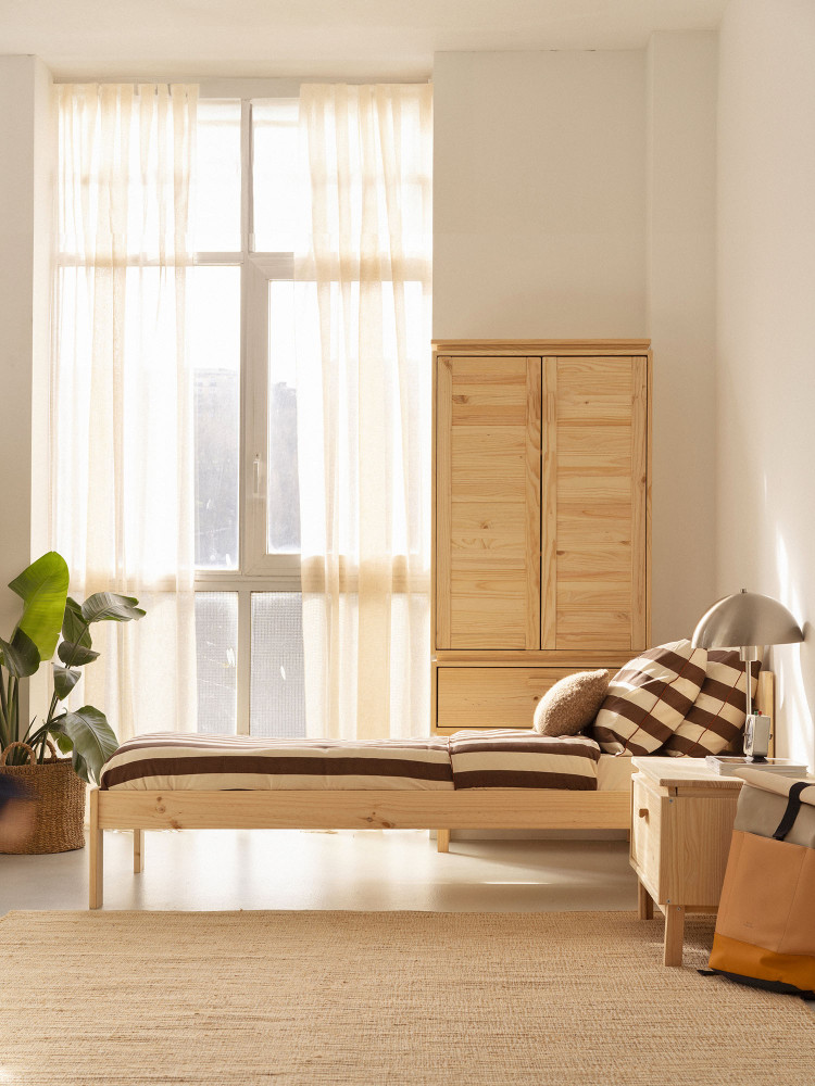 Letto singolo da 80 cm LORE in legno | LUFE 2