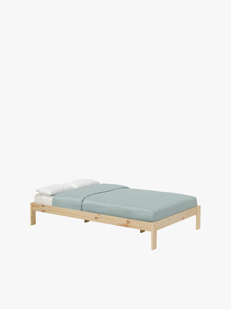 Letto alla francese BASO 140 cm in legno | LUFE