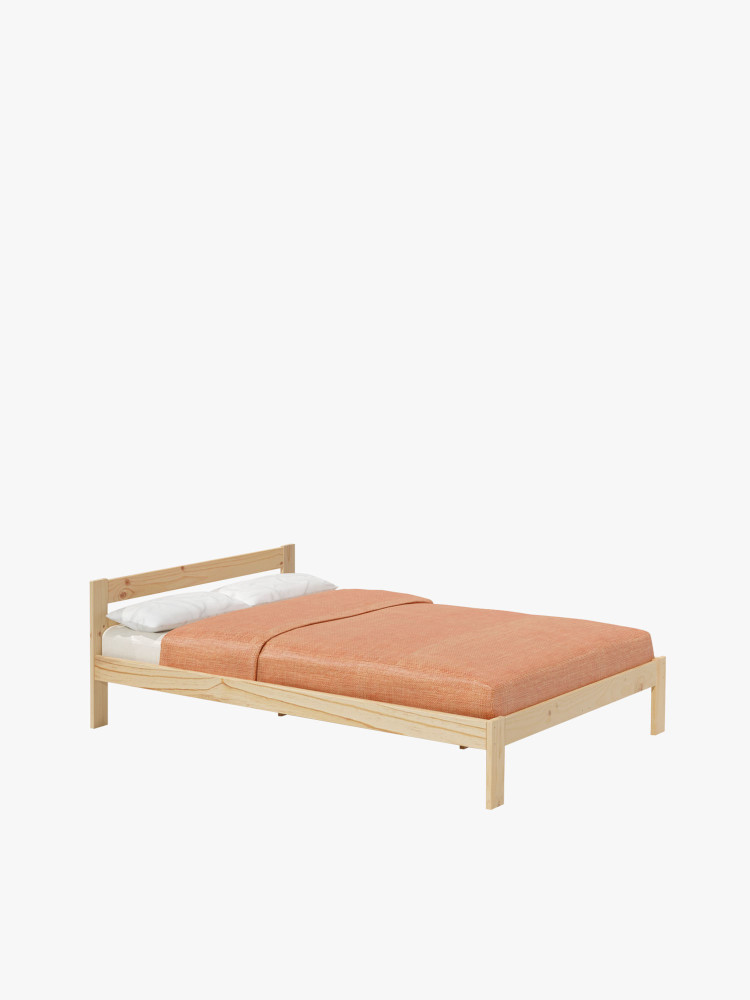 Cama LORE de casal de 160 cm em madeira | LUFE