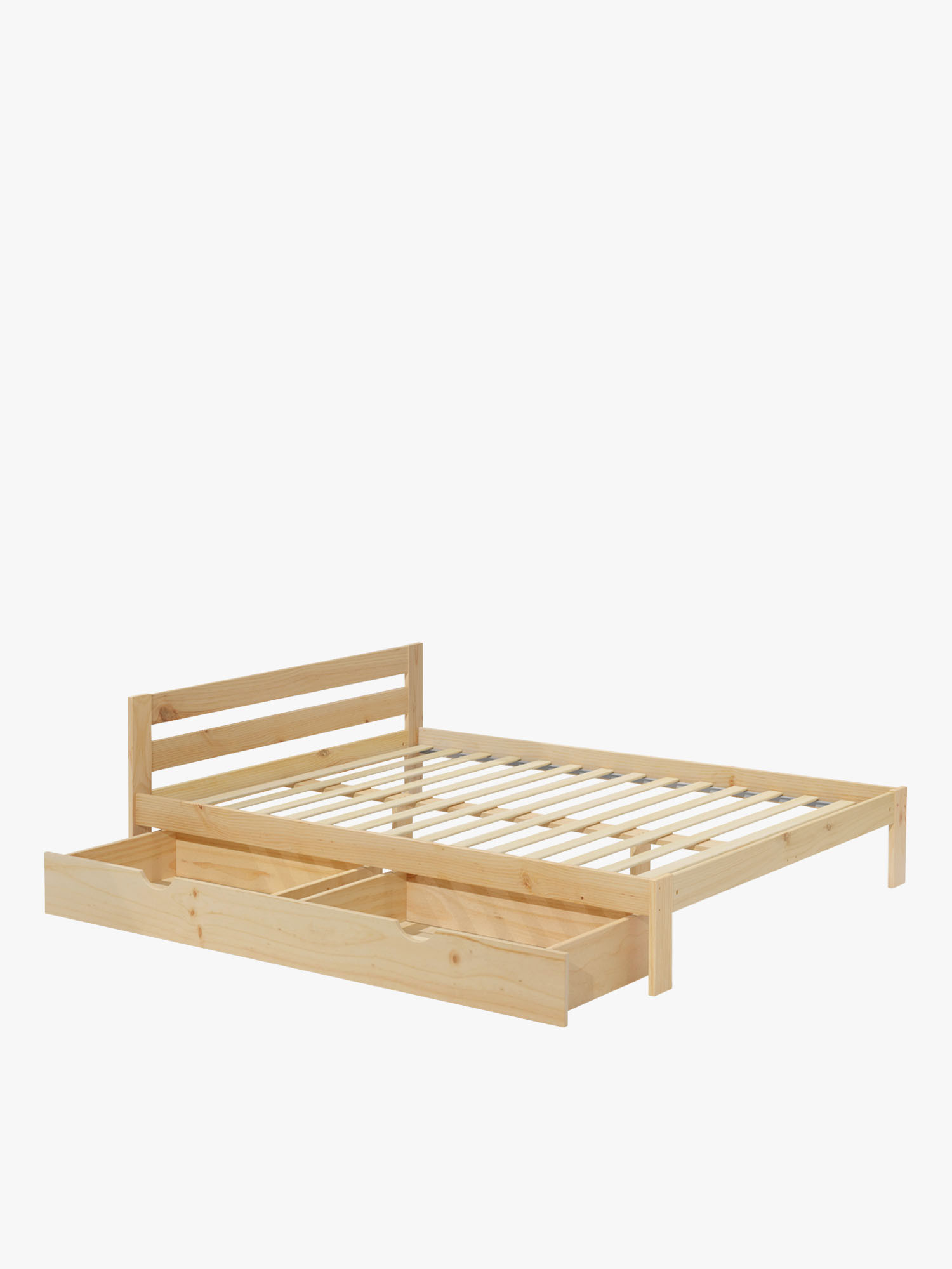 Cama doble LORE 180 cm con cajón largo | LUFE