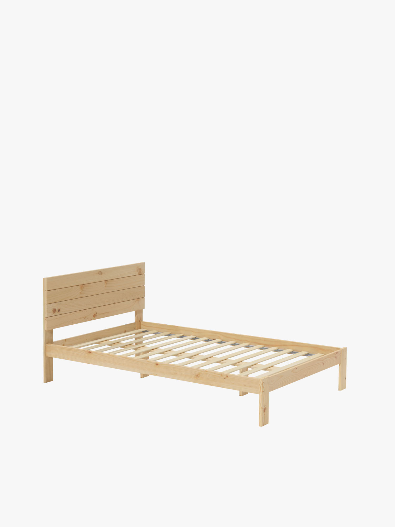 Lit double TESTA 135 cm en bois | LUFE