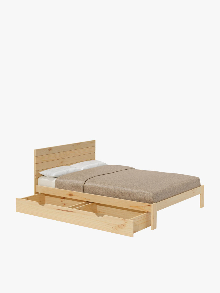 Letto matrimoniale TESTA 160 cm con contenitore | LUFE