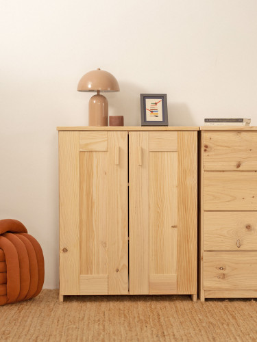 Armadio credenza in legno naturale NINAO | LUFE