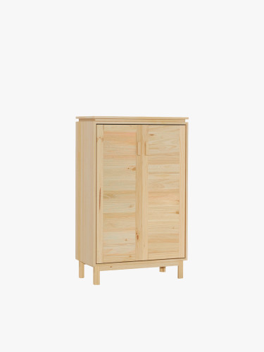 Armadio credenza in legno con ripiani e gambe | LUFE