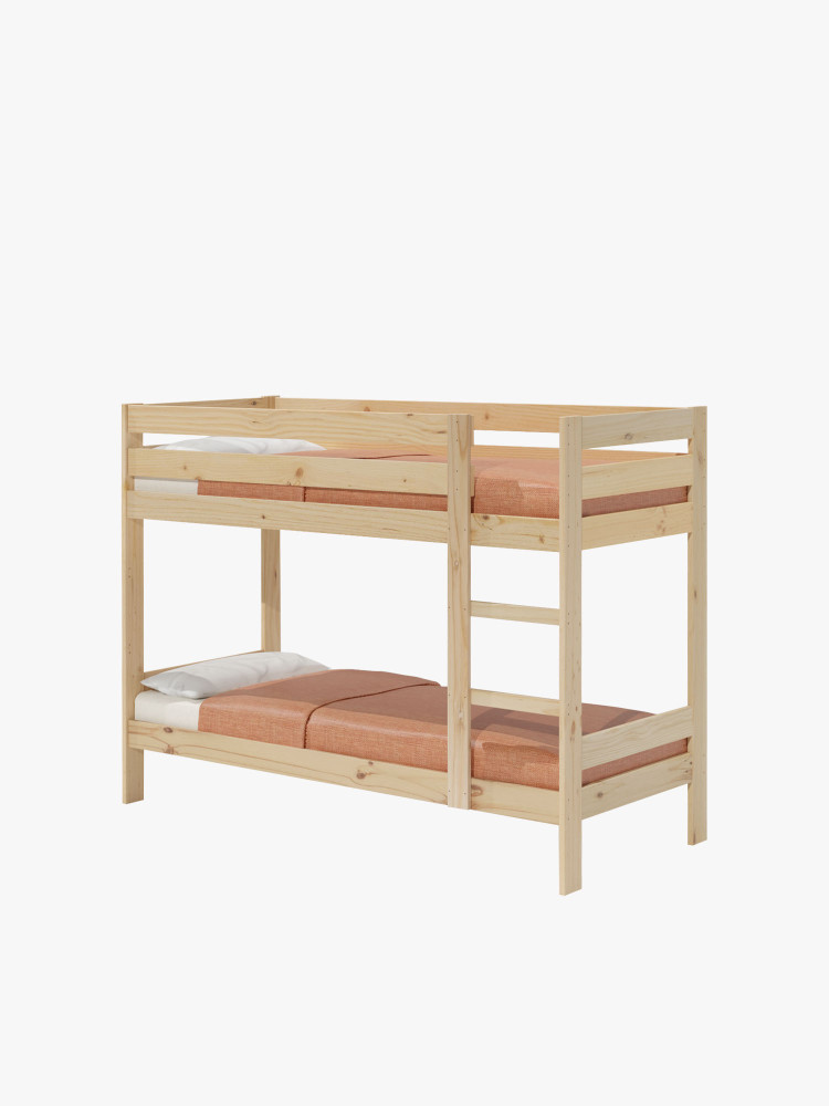 Letto a castello per bambini in legno da 80 cm | LUFE