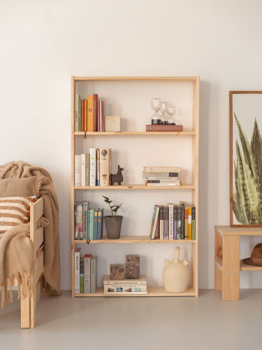 Étagère basique à 5 tablettes en bois | LUFE