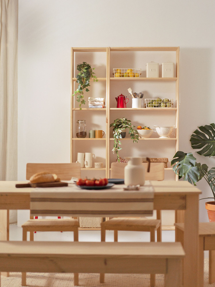 Estantería básica 7 baldas de madera | LUFE 2