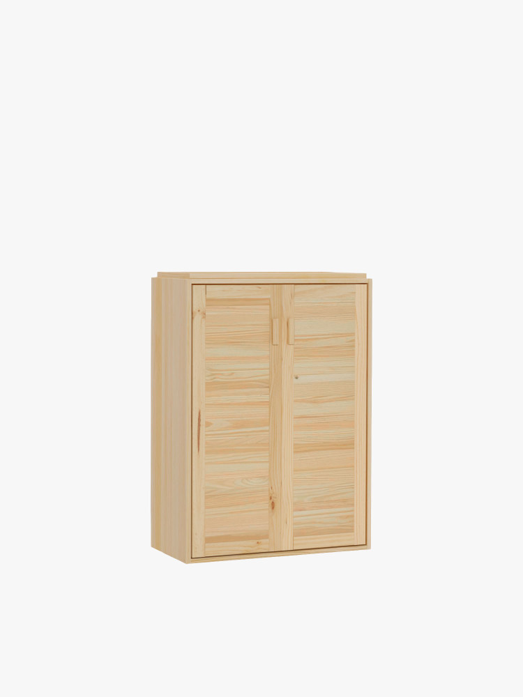 Módulo armario de madera natural con puertas | LUFE