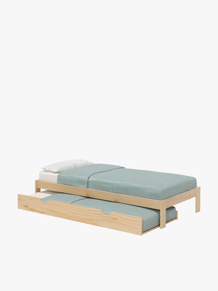 Cama 105 madeira ecológica de pinho com gaveta-cama | LUFE