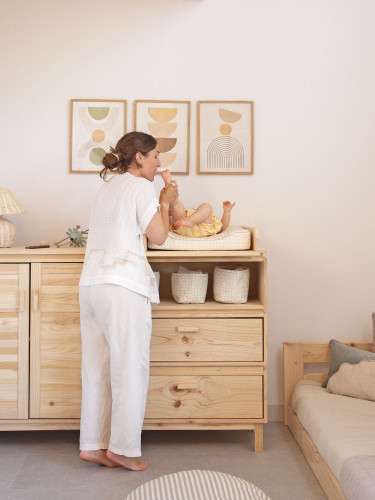 Cassettiera modulare con fasciatoio removibile | LUFE