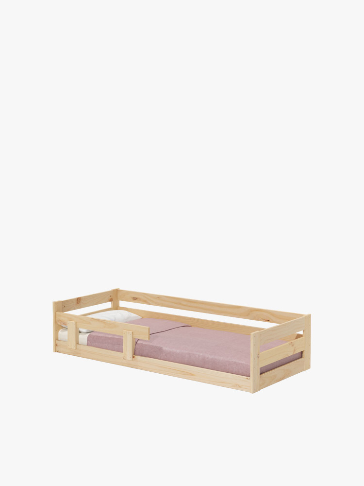 Cama infantil Montessori 80 de madera natural | LUFE