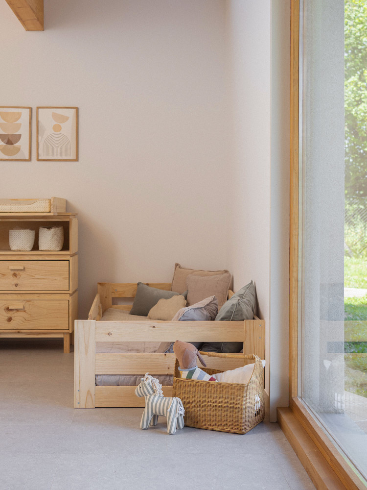 Cama infantil Montessori 90 de madera ecológica | LUFE 2