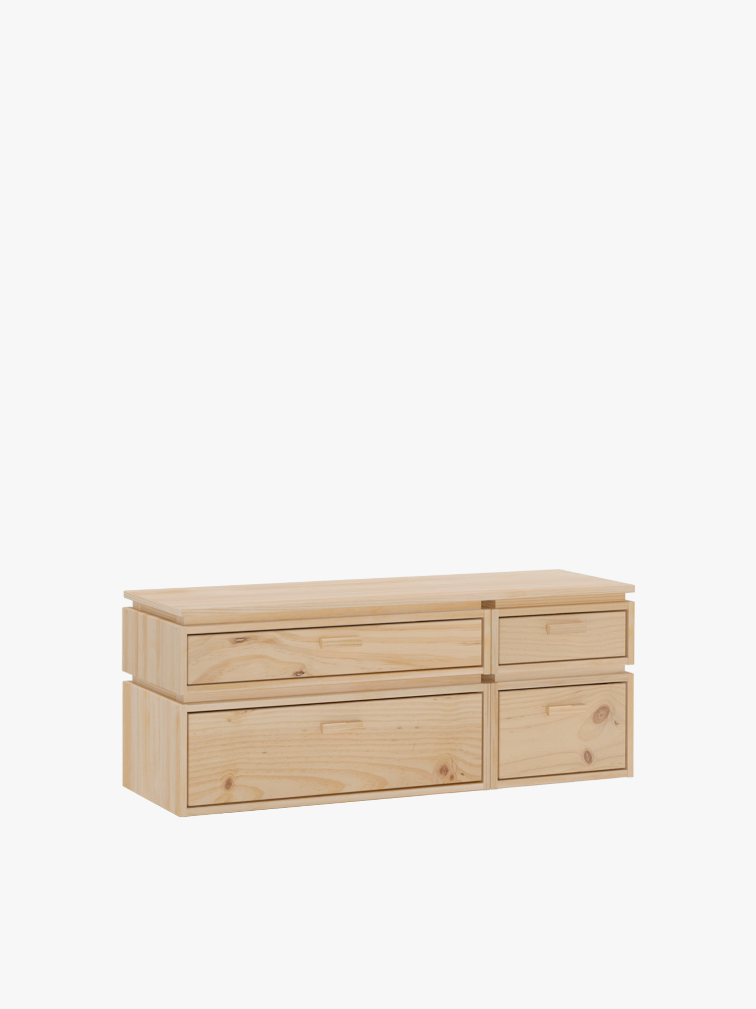 C&oacute;moda de madera natural barata
