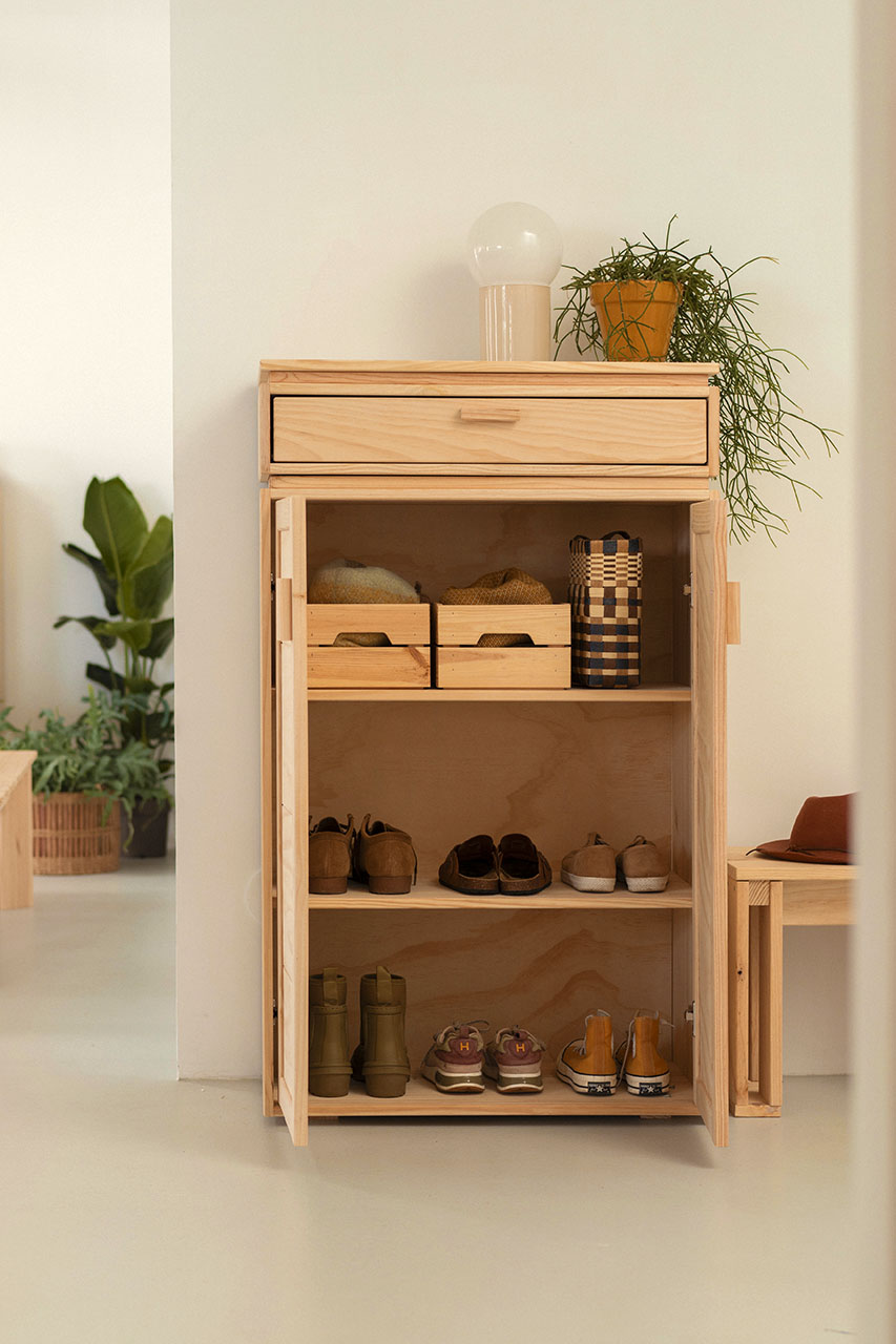 LIBE armadio basso con cassetto 78x133