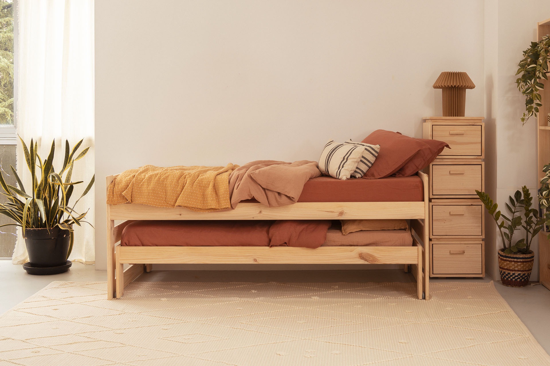 Imagen de ambiente 3 para:Cama con nido para colchón de 80