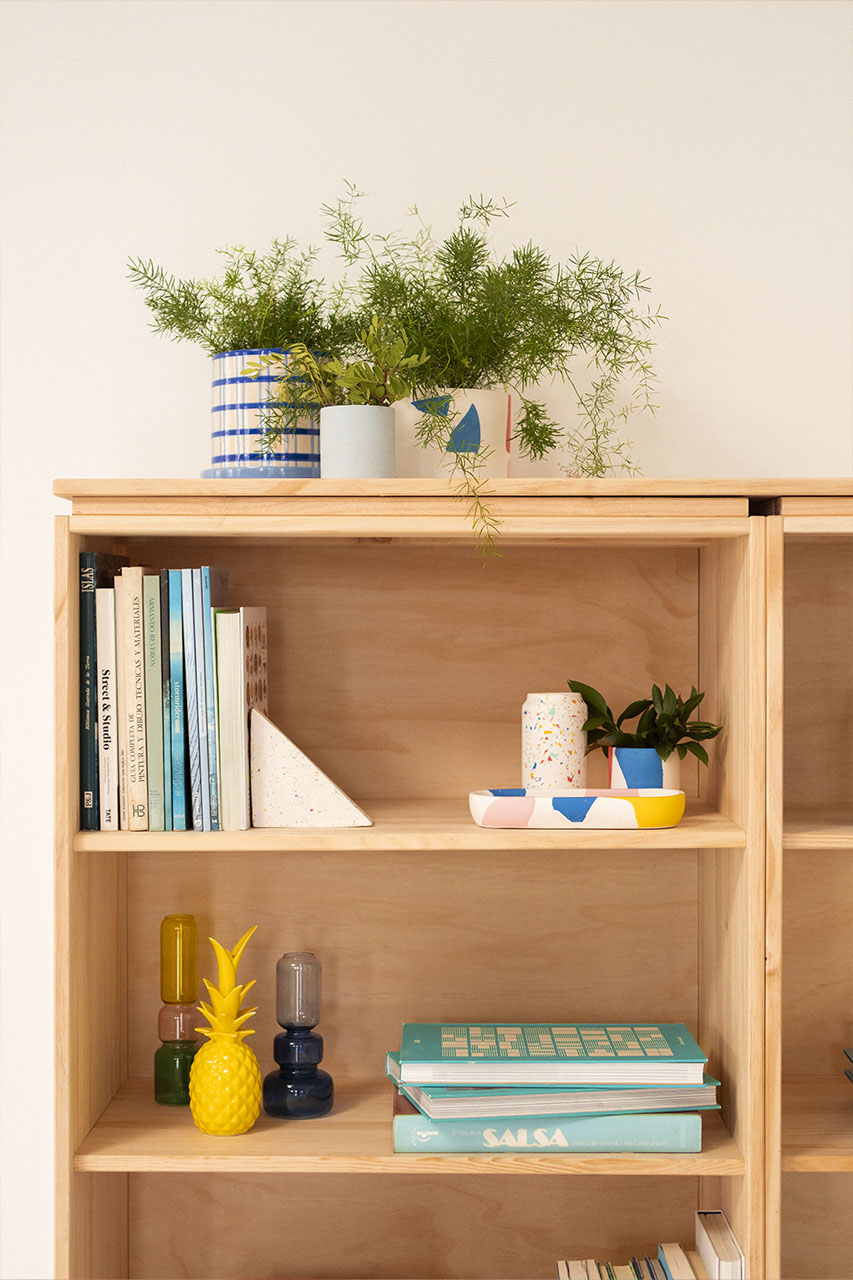 Imagen de ambiente 4 para:Estantería librería doble con cajones