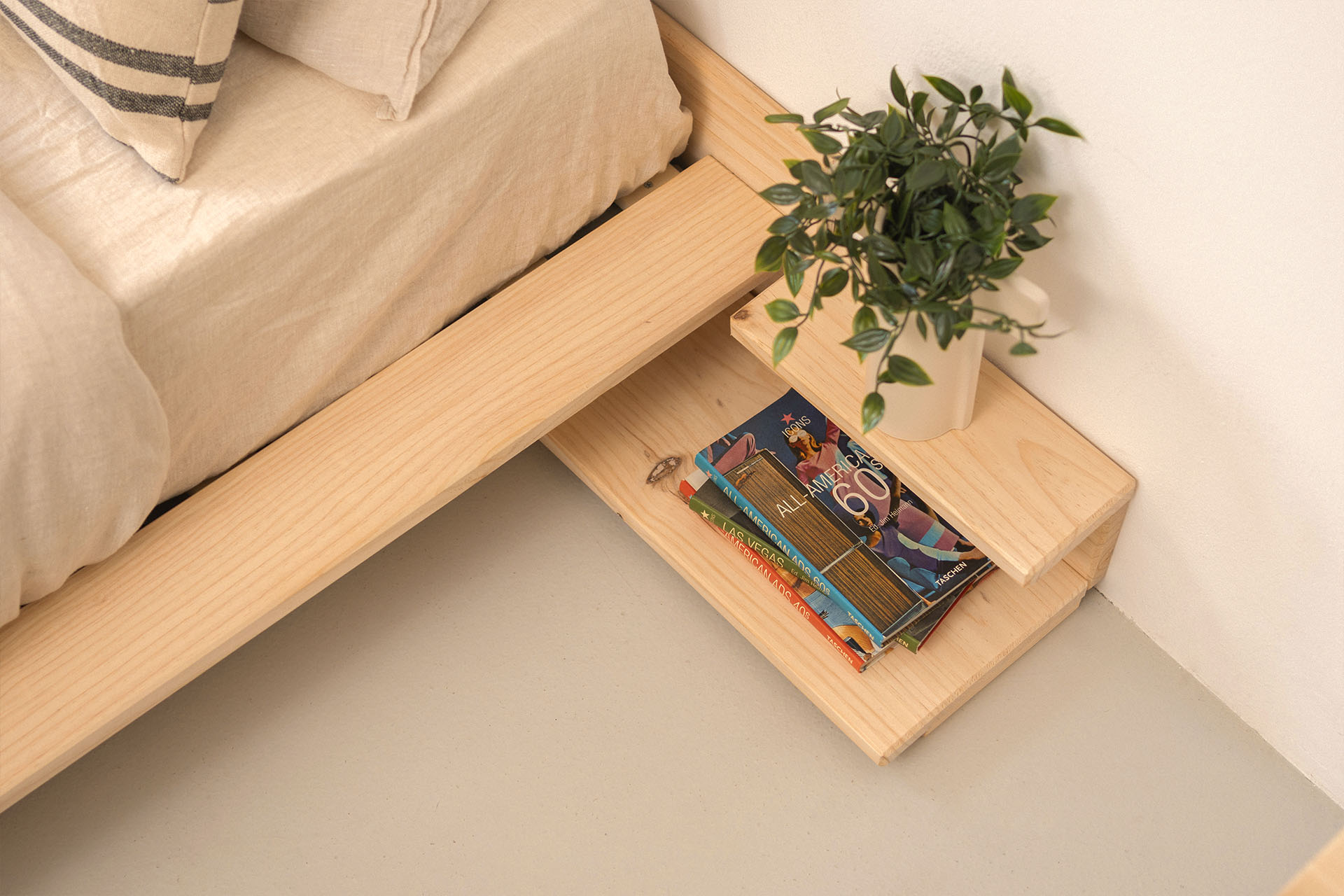 Imagen de ambiente 6 para:tatami cama baja de madera natural