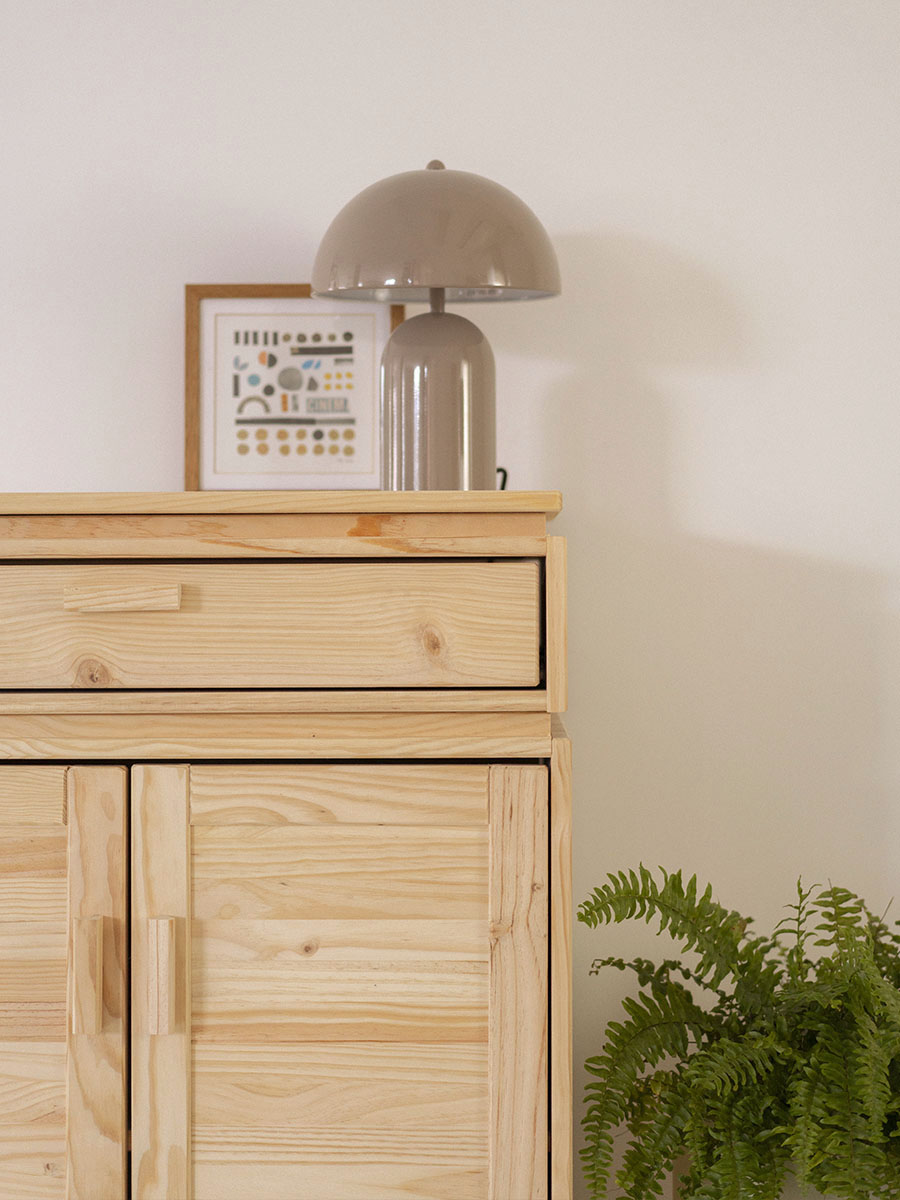 Meubles de rangement modulaires en bois naturel